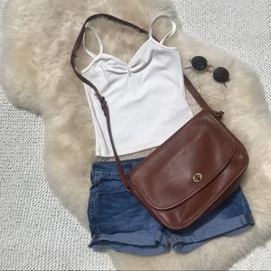 Vintage Leather Coach Bag